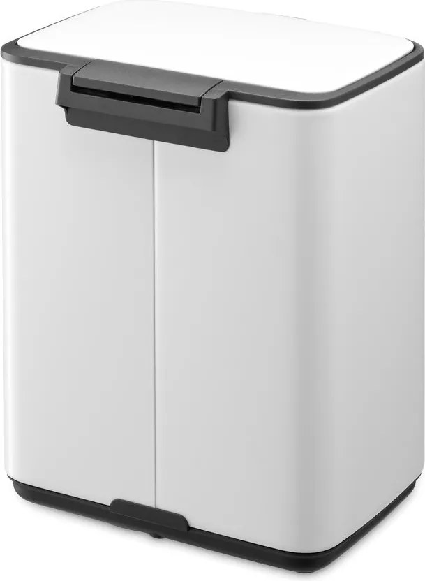 Biały stalowy kosz na śmieci z pedałem 7 l Bo – Brabantia