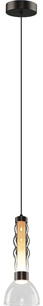 LED Żyrandol na lince LUCCO LED/13W/230V śr. 15 cm dymny