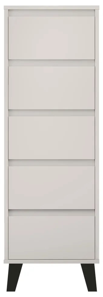 Komoda BOGAN 5S40, kremowa