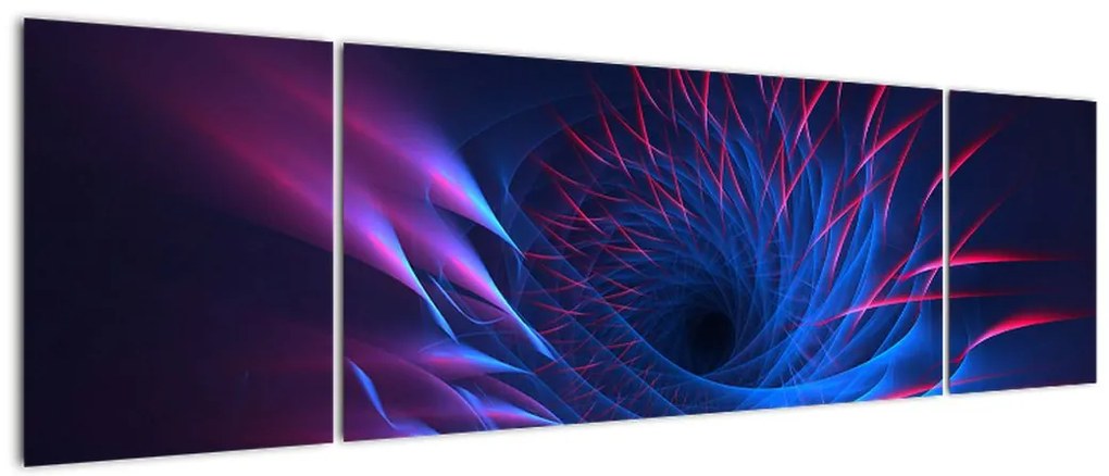 Obraz - abstrakcja kwiatu (170x50 cm)