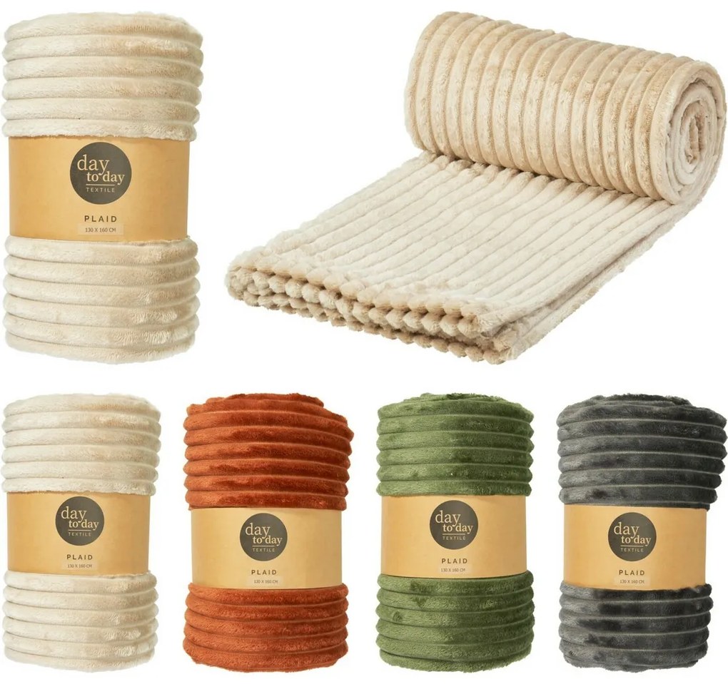 Koc Stripes Grey, 130 x 160 cm