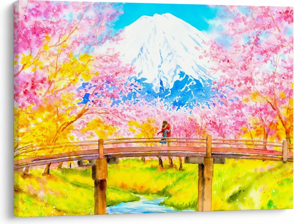 Obraz - Malowana para, akwarela (70x50 cm)