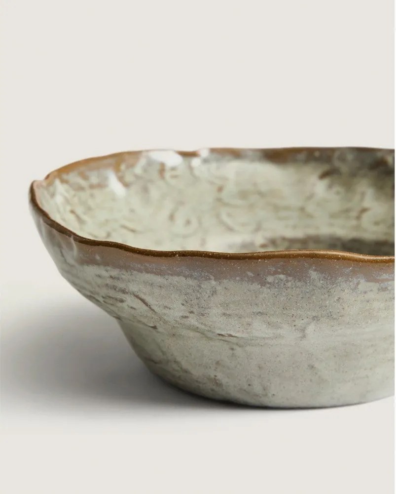 Szara ceramiczna miska na zupę Alenia – Kave Home