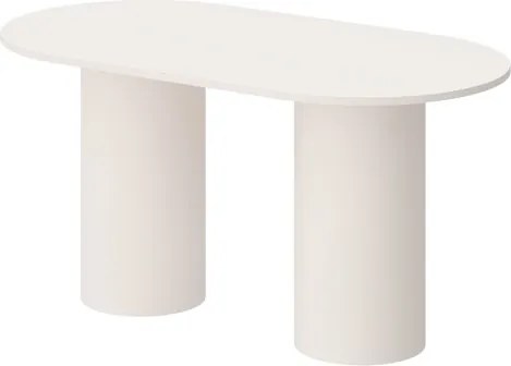 Pastelowy owalny stół Roseto Hubertus