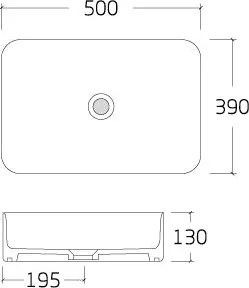 Umywalka nablatowa KW6127
