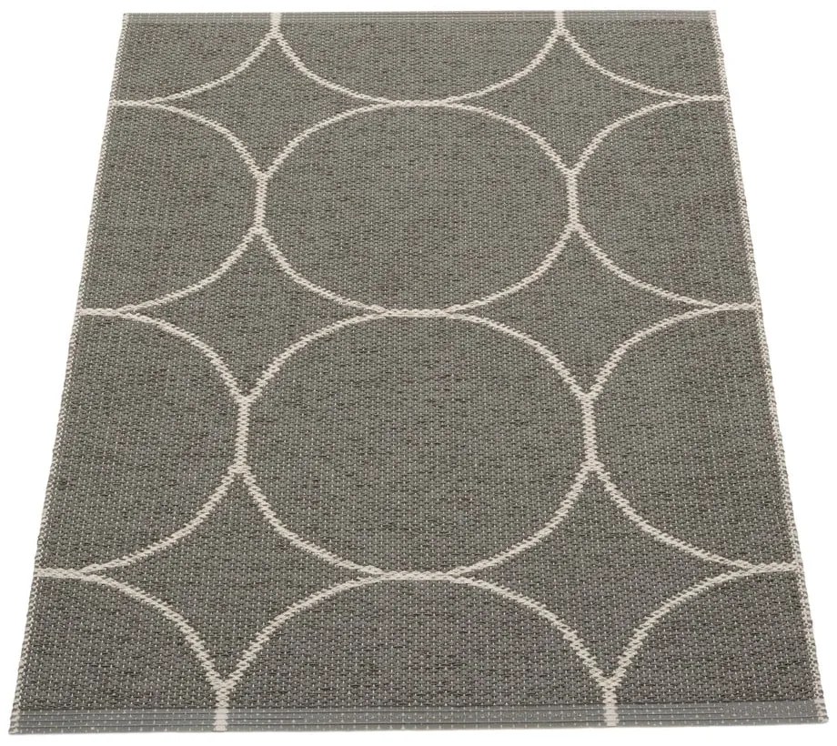 Ciemnoszary dywan odpowiedni na zewnątrz 70x100 cm Boo Charcoal Linen – Pappelina