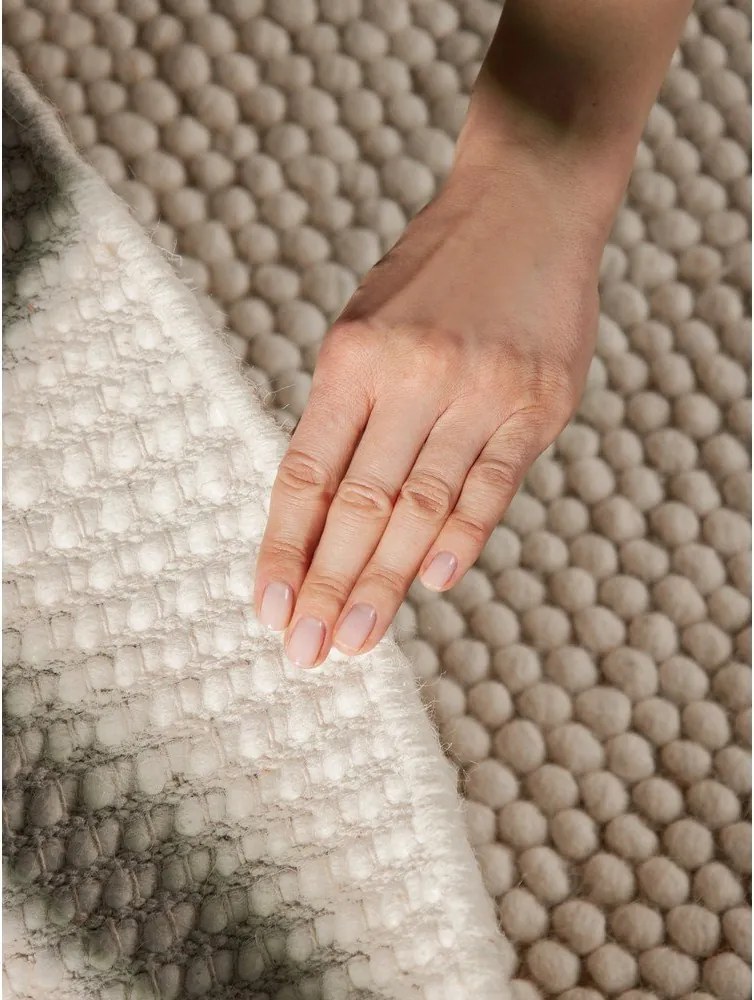 Beżowy wełniany okrągły dywan tkany ręcznie ø 200 cm Richmond Diana – Ted Baker