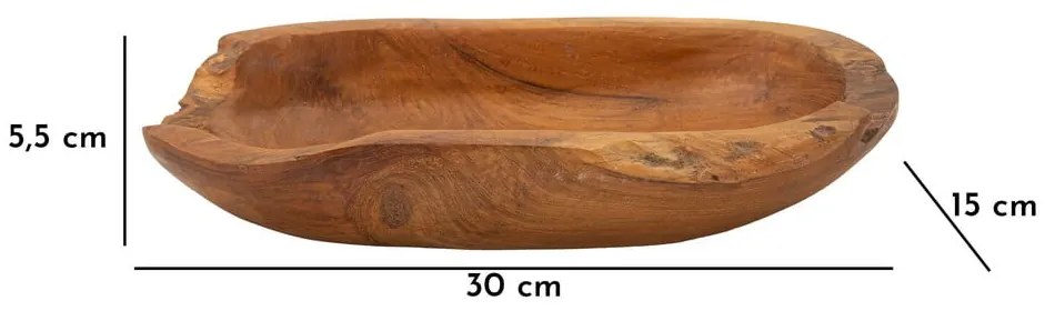 Drewniana taca dekoracyjna 30x15 cm Narro – Mauro Ferretti