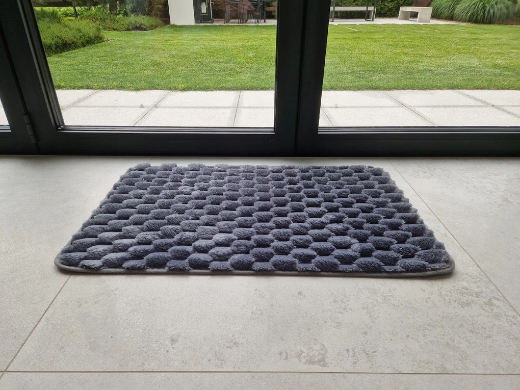 Dywanik antypoślizgowy Granatowy 50x80 cm Dekoracyjny gumowy Uniwersalny