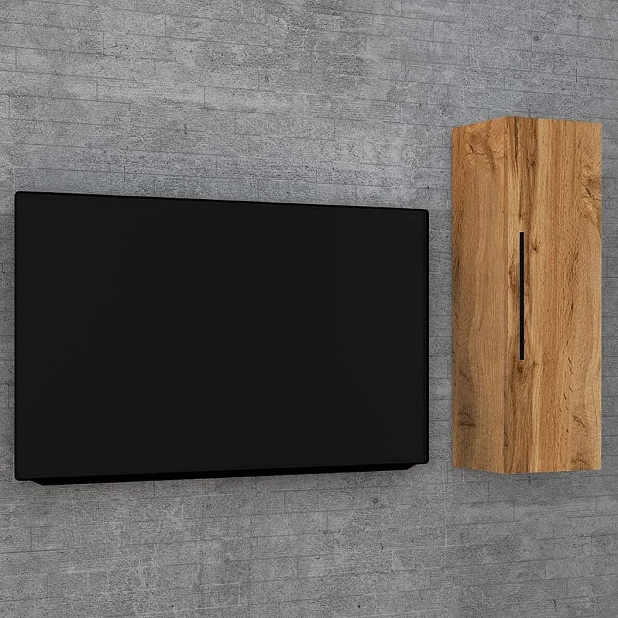 Drewniana półka ścienna Szafka ścienna Arila LS