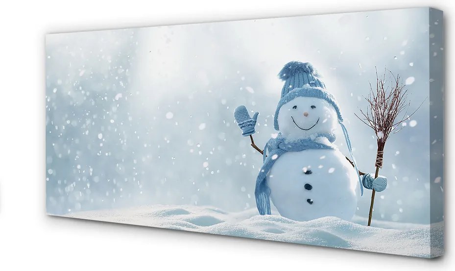 Zdjęcie na płótnie Bałwan w Śniegu