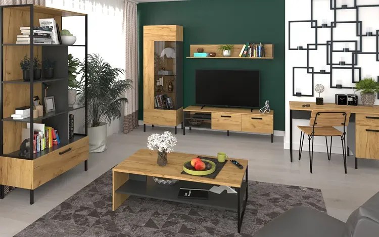 Prostokątna ława w stylu industrialnym - Vinos 6X