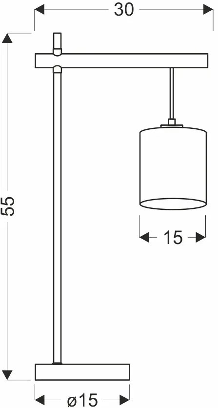 Klasyczna lampa stołowa z abażurem beż + czarny - Z060-Nasaro