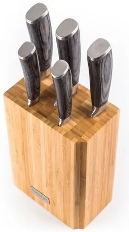Zestaw noży G21 Gourmet Stone 5 szt. + bambusowy blok