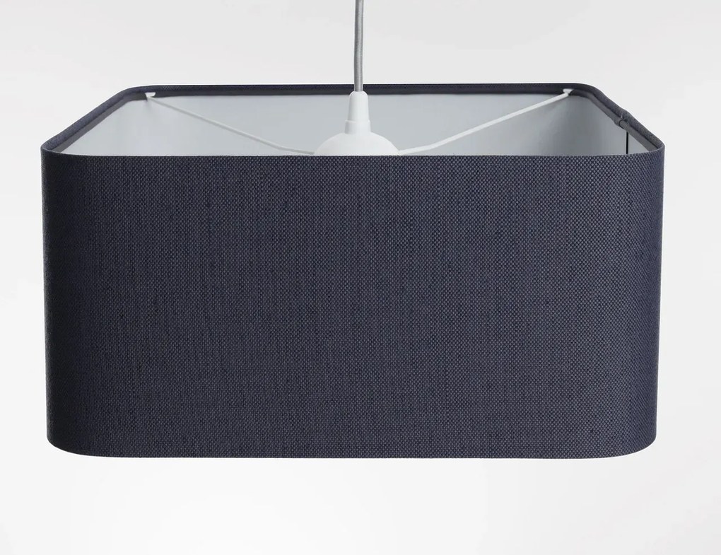 Lampa wisząca KWADRO LEN 004-40w20 granatowa/szara BPS KONCEPT