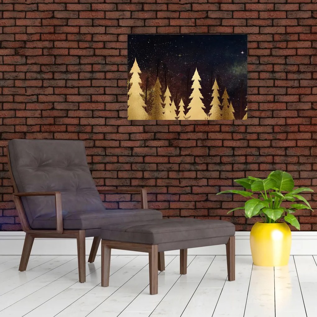 Obraz - Złota noc (70x50 cm)