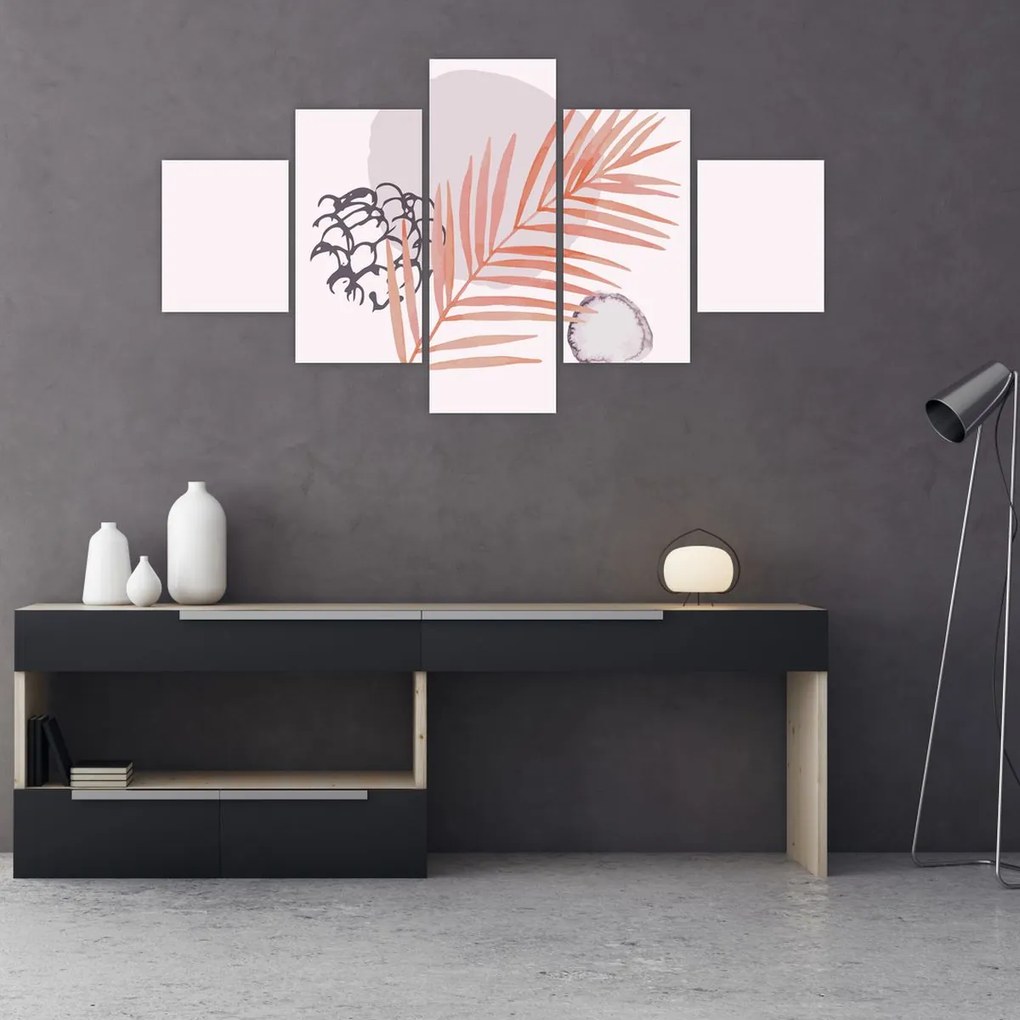 Obraz - Fioletowy minimalizm N⁰3 (125x70 cm)