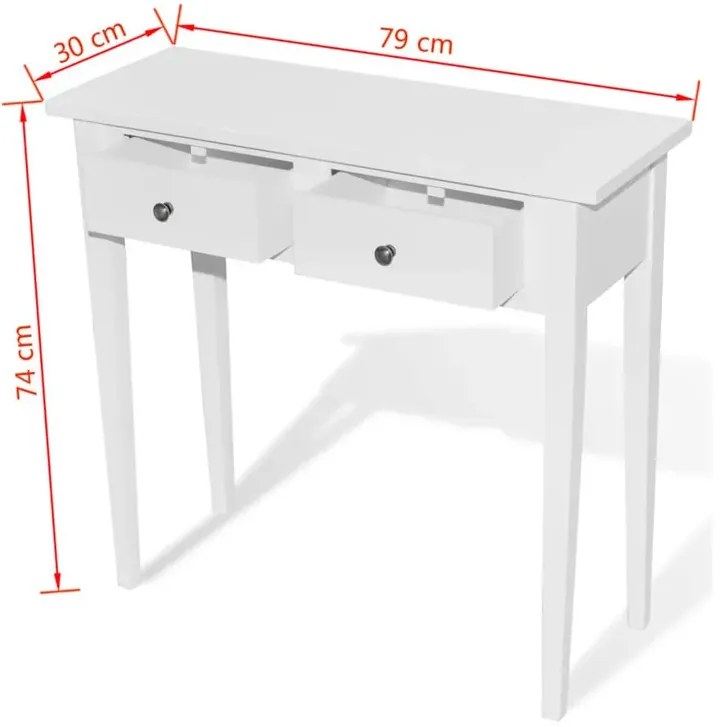 Biała Konsola Z 2 Szufladami F5-G65