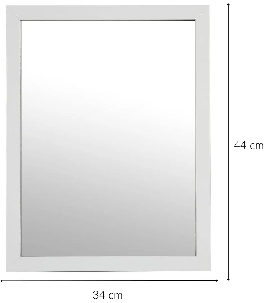 Lustro łazienkowe prostokątne Basic, 34 x 44 cm