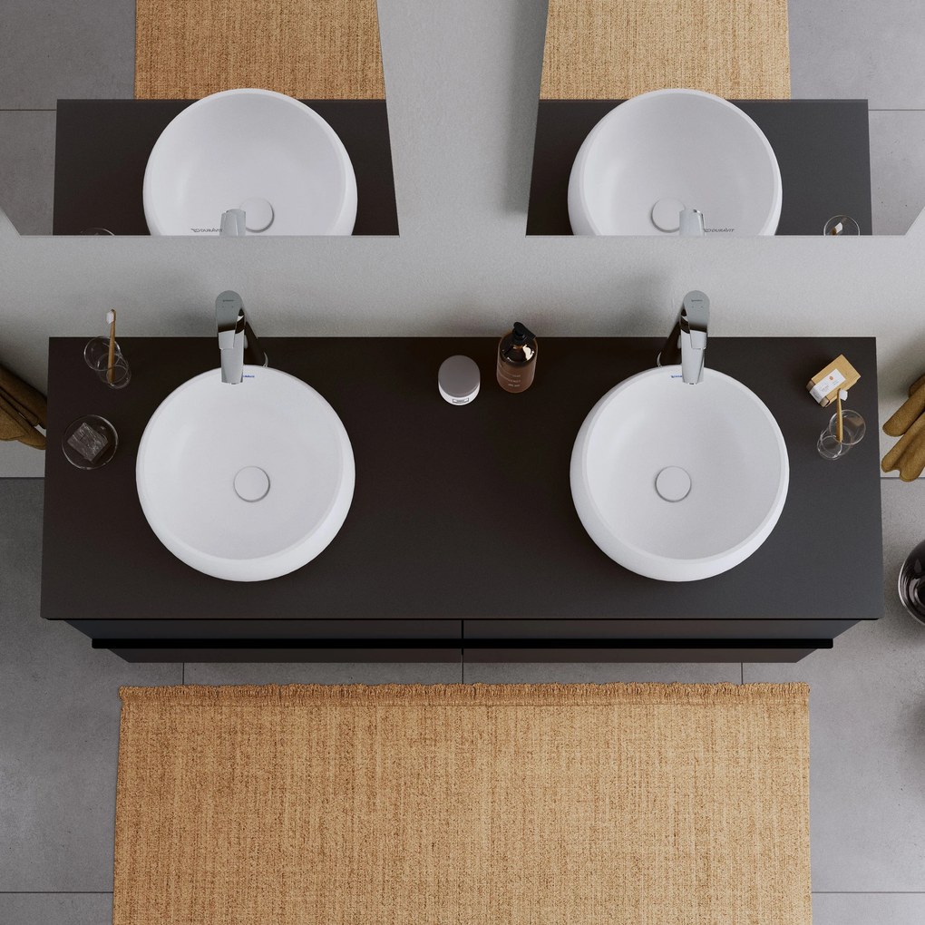 Duravit DuraVolo umywalka nablatowaOdlew mineralny - Ø40 cm