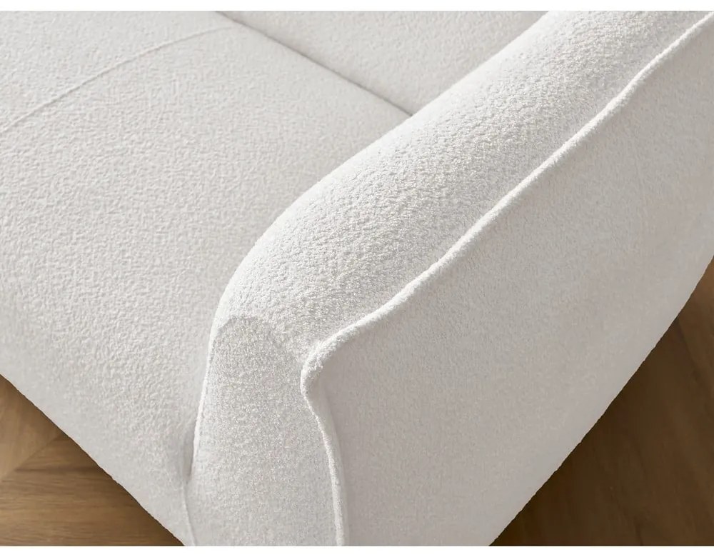 Biała sofa z materiału bouclé 242 cm Giorgia – Bobochic Paris