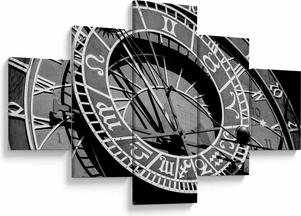 Obraz - Zegar astronomiczny, Praga, Czechy (125x70 cm)