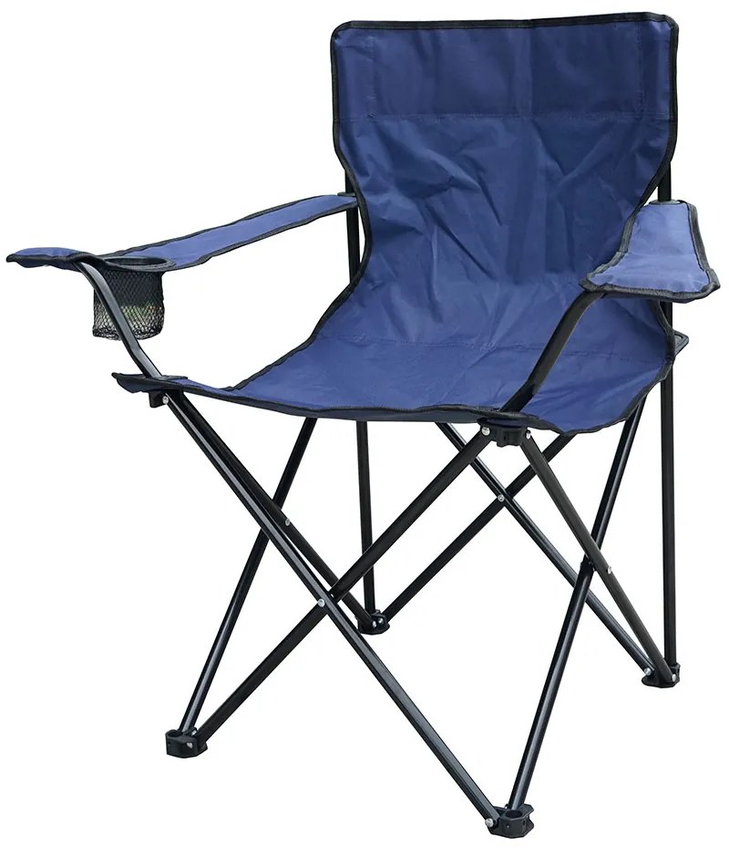 Krzesło wędkarskie granatowe 50 x 80 x 80 cm PATIO