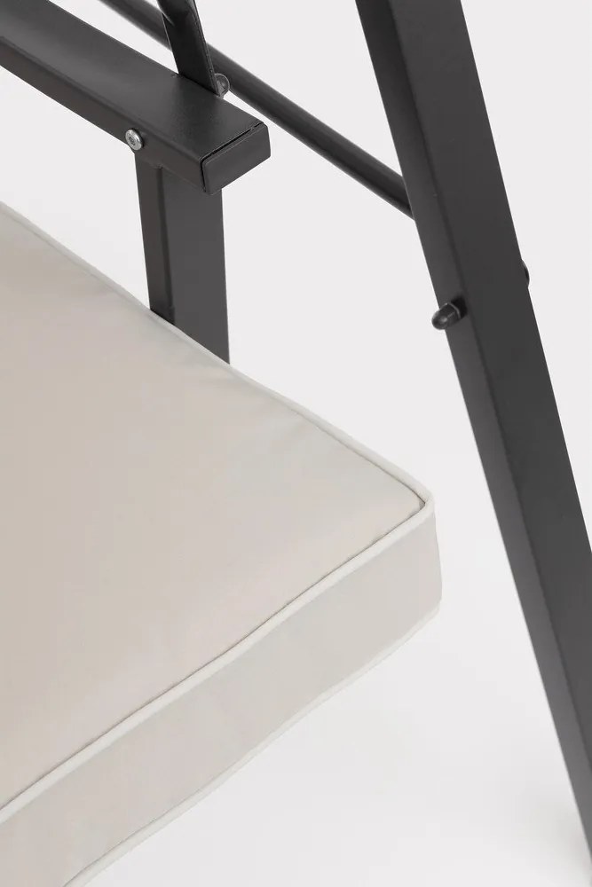 Antracytowo-beżowa metalowa huśtawka ogrodowa Taurus – Bizzotto