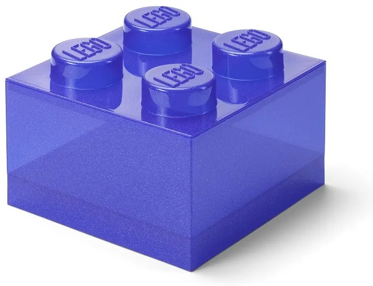 Fioletowy plastikowy pojemnik dziecięcy 25x25x18 cm – LEGO®