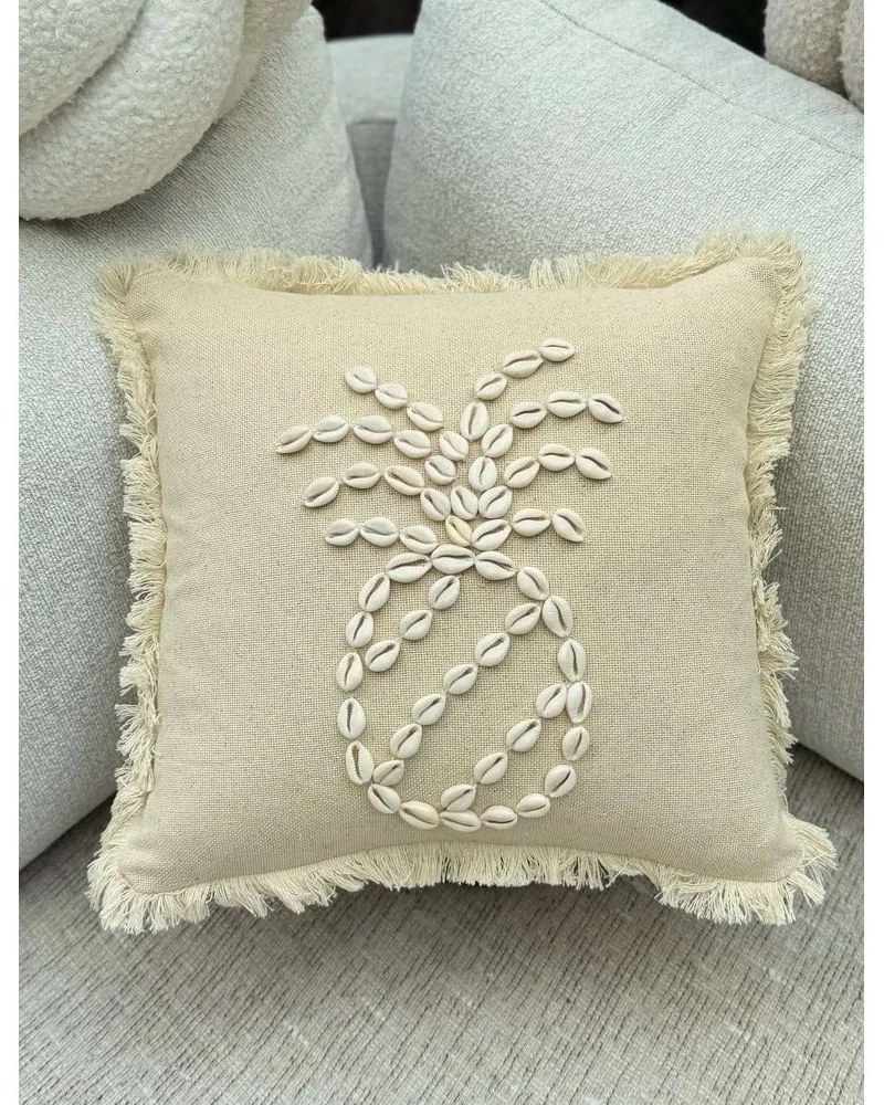 Bawełniana poszewka na poduszkę 43x43 cm Seashells – Mioli Decor