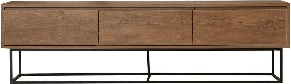 Stolik pod telewizor Milo Walnut and Black II, L