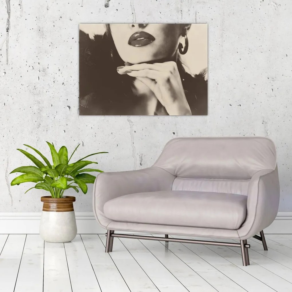 Obraz - Vintage zdjęcie kobiety (70x50 cm)
