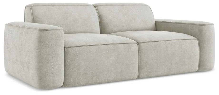 Kremowa sofa z tkaniny szenilowej 204 cm Omao – Makamii