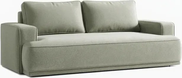 Sofa z Funkcją Spania CAMELIA Szara Boucle Japandi