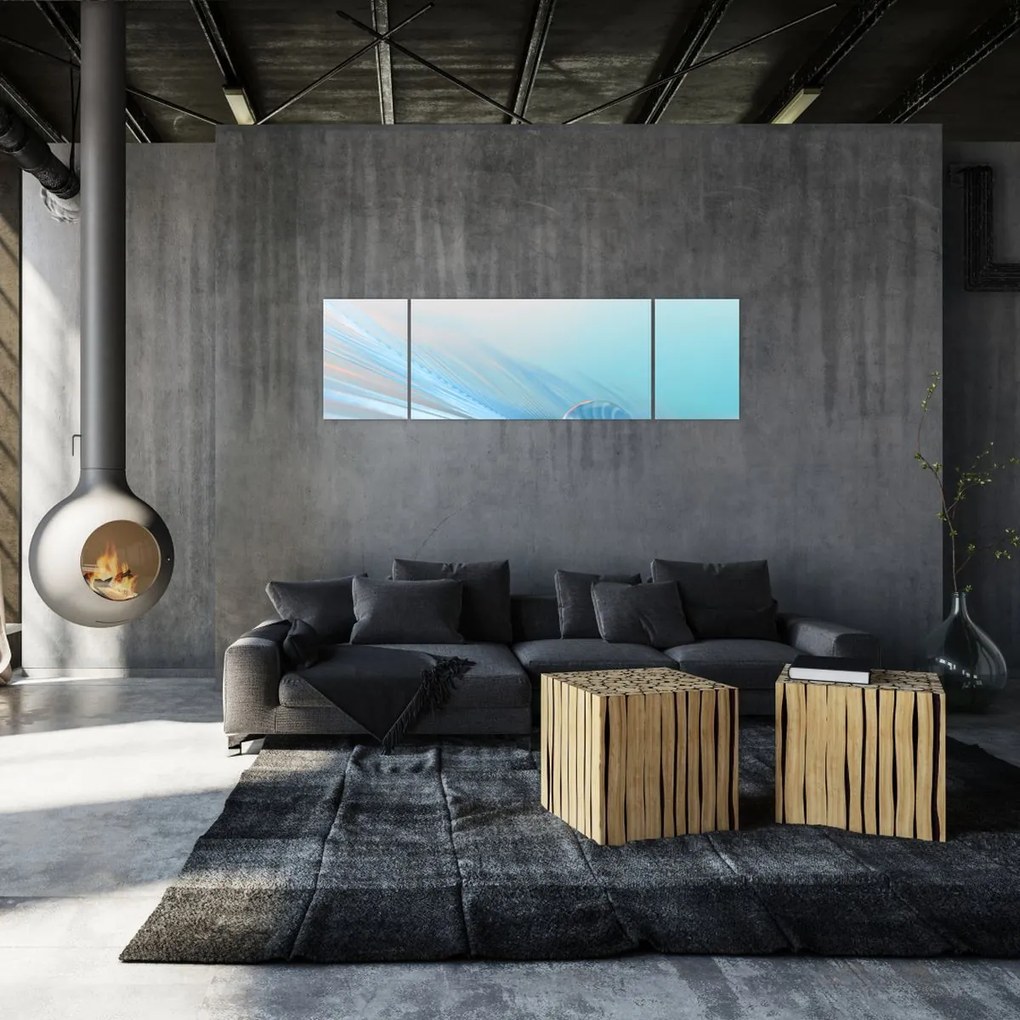 Obraz - Nebieska kropla (170x50 cm)