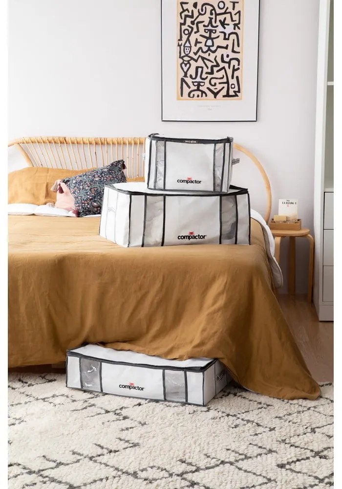 Tekstylny pojemnik do przechowywania ubrań próżniowy/usztywniany 65x45x27 cm Life – Compactor