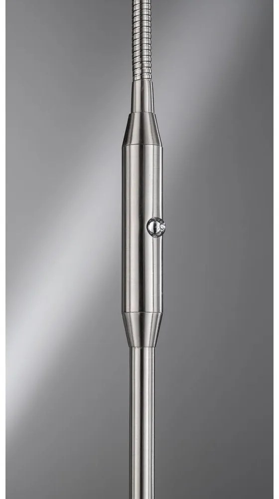 Lampa stojąca LED ze ściemniaczem w kolorze srebra (wysokość 150 cm) Dent – Fischer & Honsel