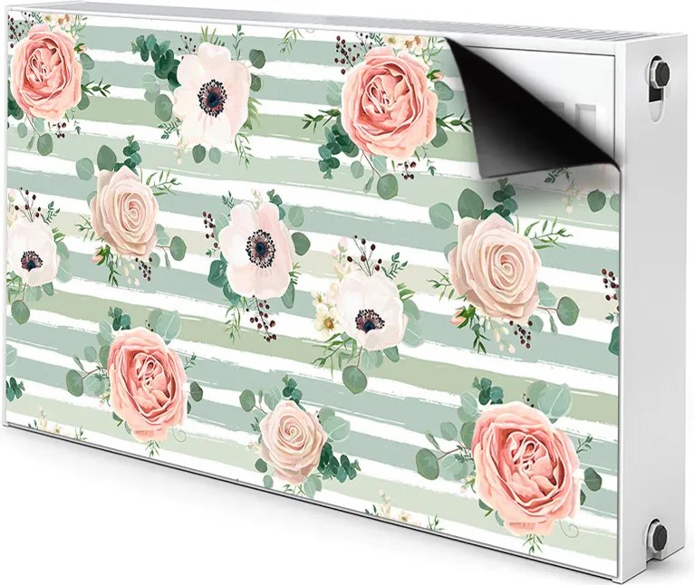 Magnes dekoracjny na kaloryfer Pasiaste róże