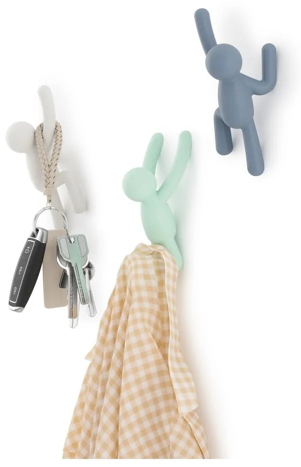 Ścienne plastikowe haczyki zestaw 3 szt. Buddy – Umbra