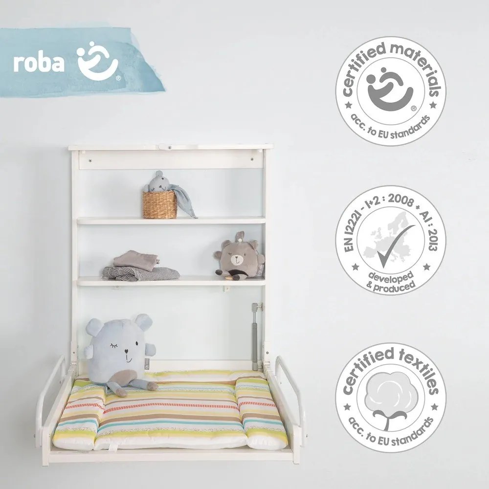 Biały przewijak wiszący Dschungelbaby – Roba