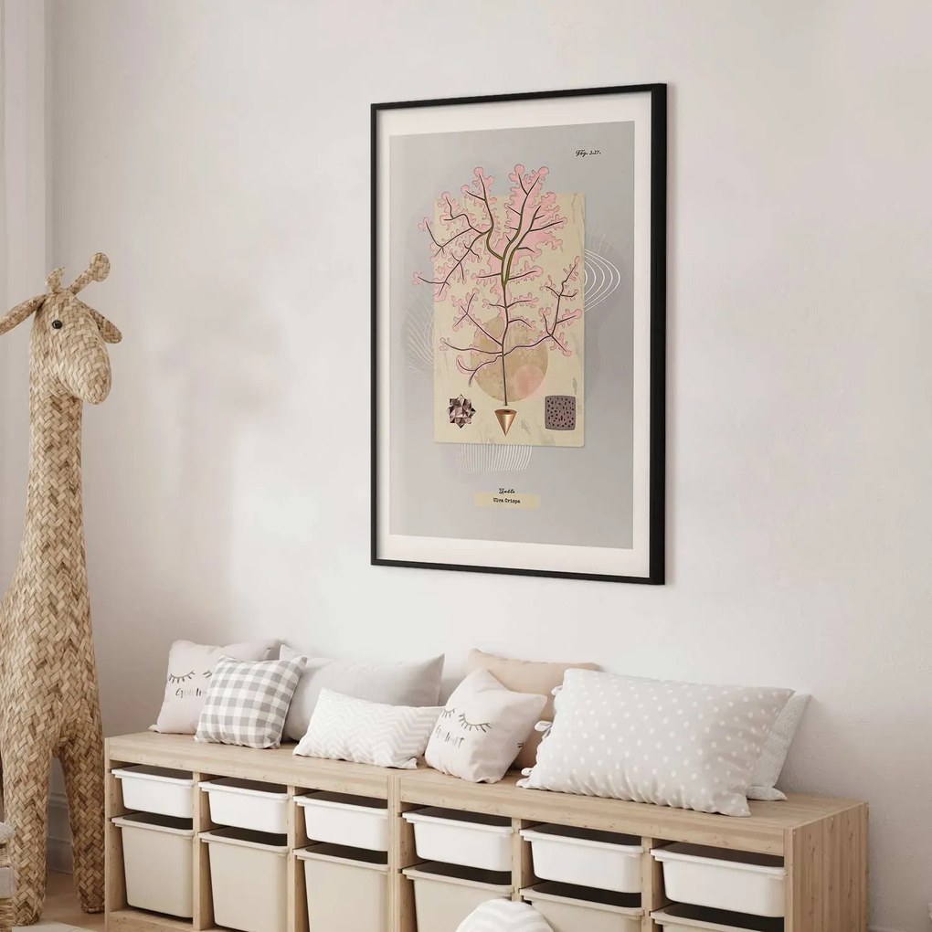 Plakat Tajemnicze drzewko 60x90 cm z ramą czarną z marginesem ARTGEIST B