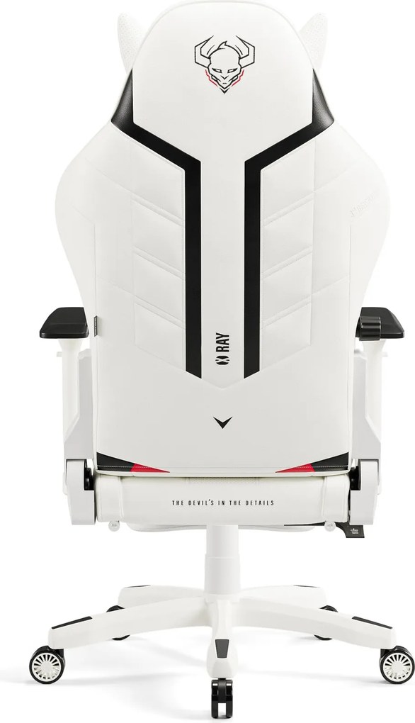 Krzesło dla graczy Diablo X-Ray King Size biało-czarny