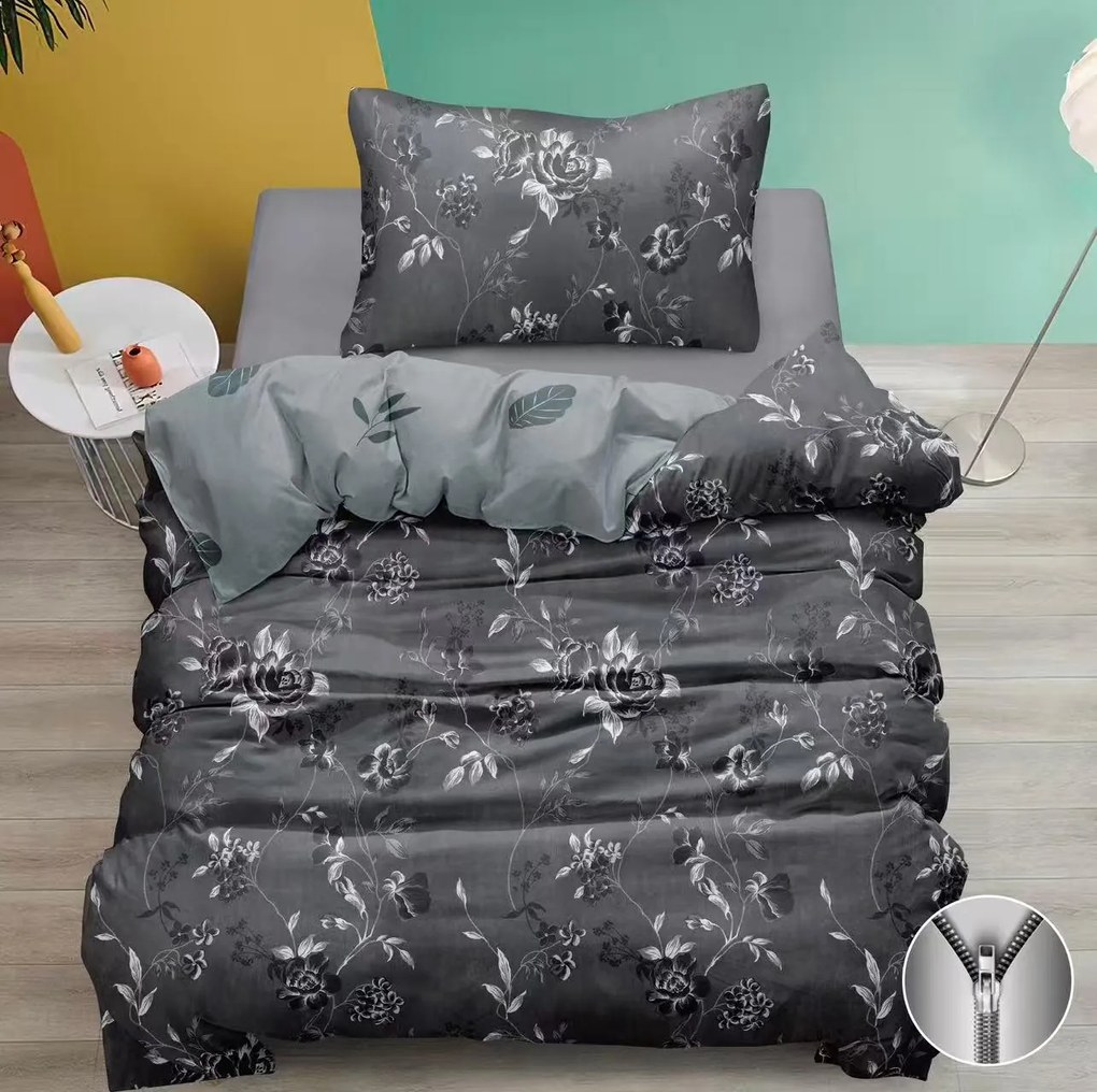 PrzytulneMieszkanie.pl PrzytulneMieszkanie.pl Bawełniana pościel SHADOWIX ciemnoszara Rozmiar pościeli: 70 x 90 cm | 140 x 200 cm