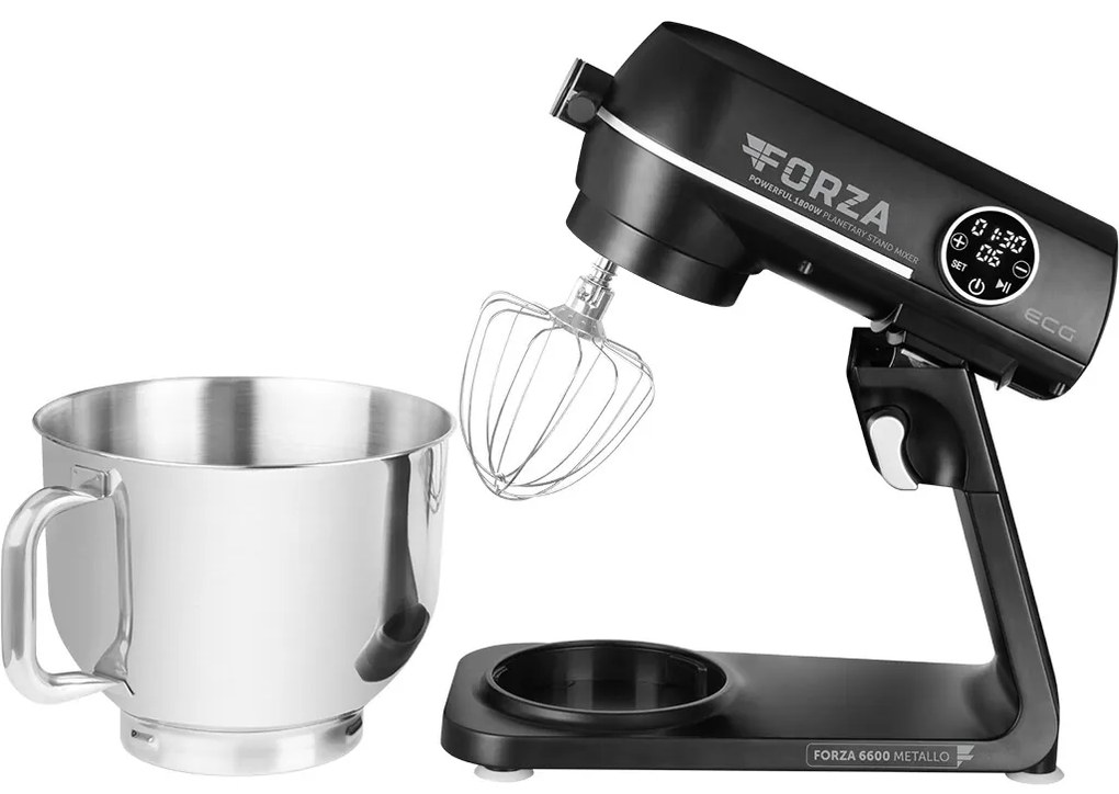ECG Forza 6600 robot kuchenny Metallo Nero