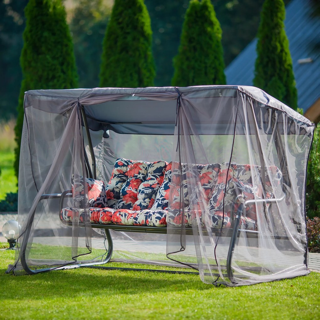 Huśtawka ogrodowa z moskitierą Celebes Plus A090-03LB PATIO
