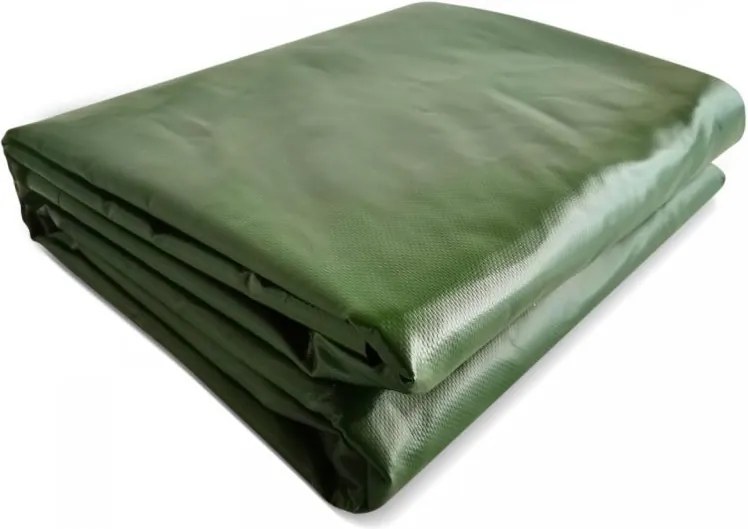 JAGO Plandeka 650 g/m², oczka aluminiowe, zielona, 4 x 6 m