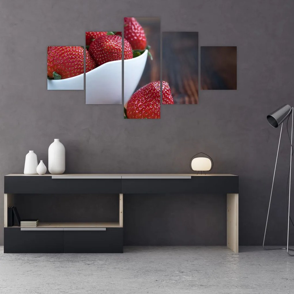 Obraz truskawek (125x70 cm)