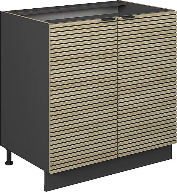 Szafka pod zlew panel dębowy 80x51.6x82 fame-line