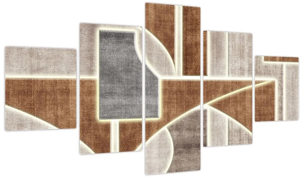 Obraz - Kształty (125x70 cm)