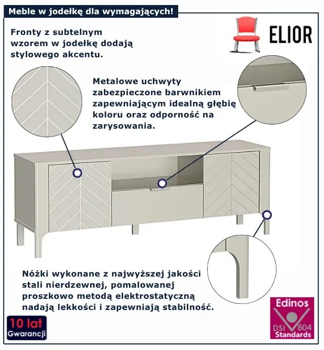 Szafka RTV w jodełkę kaszmir C0-E03